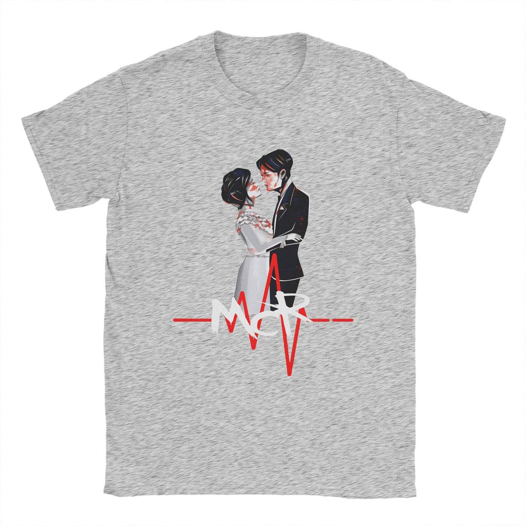 My Chemical Romance T-Shirt Herren Vintage 100% Baumwolle T-Shirt Rundhals Kurzarm T-Shirt Einzigartige Kleidung