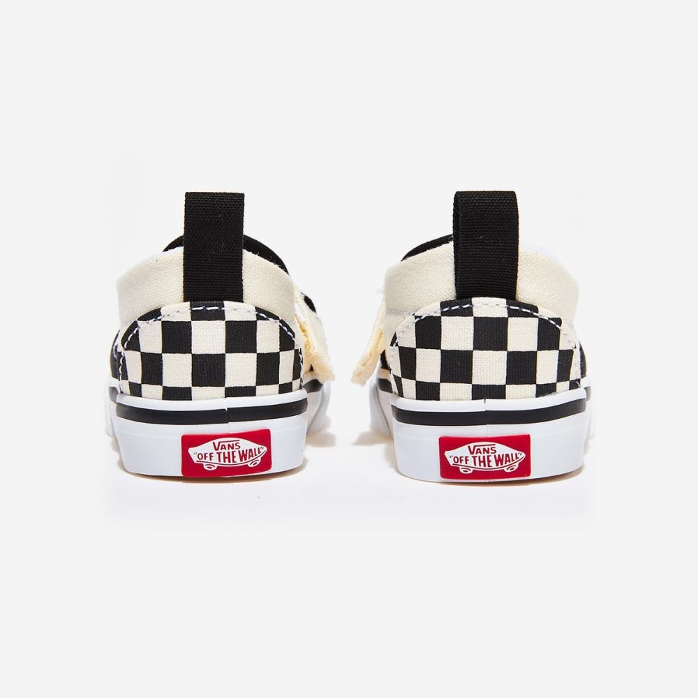 Vans Slip On Velcro   Checkerboard Black White Vn0a34885gx   Checkerboard  Black Whte