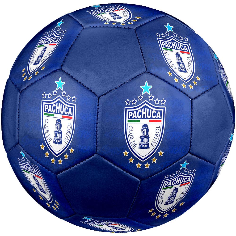 Pachuca FC Size 5 Soccer Ball, Machine-Stitched PVC, Durable & High Bounce, All Ages Fit, fan merchandise, matches & outdoor use.