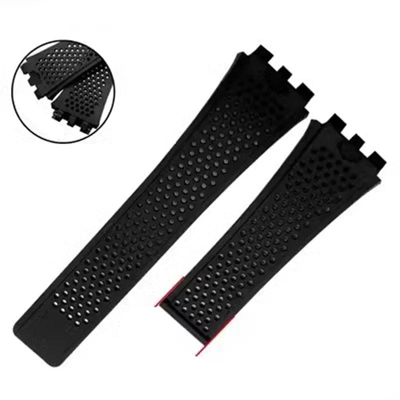 Gloednieuwe siliconen horlogeband voor TAG HEUER Carrera Series horlogeband voor heren concave convexe interface horlogeband armband