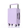 26" Wide Pull Rod Luggage: 20" Lightweight Female Carry-on Suitcase with Silent Wheels and Password Lock.