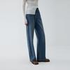 ELLE French Fashion Design High-Waisted Slimming Casual Loose Versatile Straight Leg Jeans Women Bottoms EQ52181