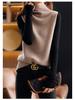 Women's Cashmere Sweater Vest: High Neck, Button-Up, Sleeveless, Loose Fit, Slimming, Wool Knit – Perfect for Autumn and Winter.