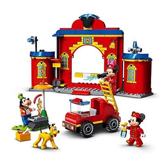 LEGO Mickey Friends Fire Station 10776 Toy Block Gift Rescue Animal Boys Girls 4 Years Up