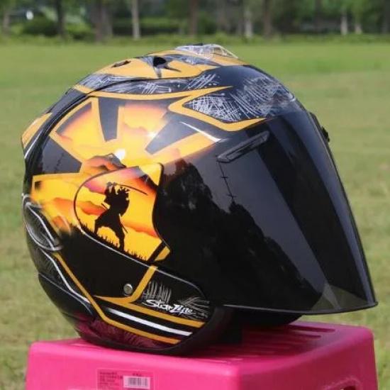 

Summer Season Women and Men Helmet Half Helmet Motorcycle Capacete Safety Helmet Golden Bodyguard Helmet Casque ECE Approved M