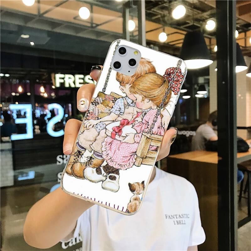 Urocze etui na telefon Sarah Kay dla iphone 12 pro max 11 pro XS MAX 8 7 6 6S Plus X 5S SE 2020 XR cover