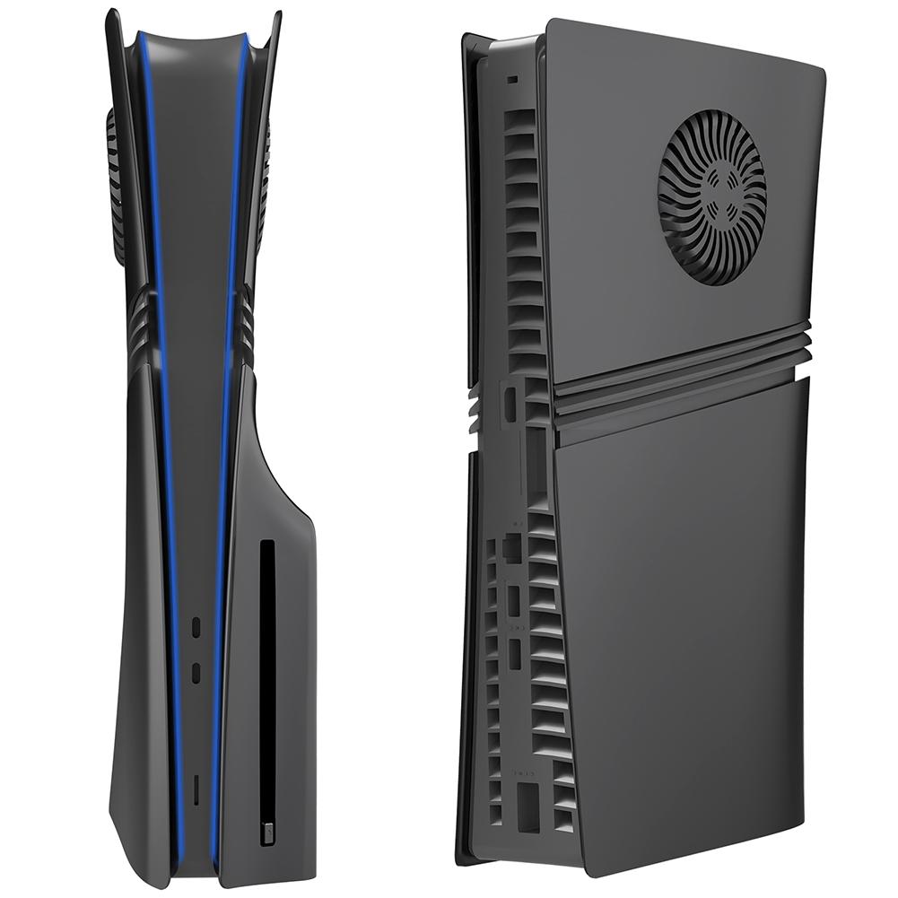 Faceplate Konsolenabdeckung ABS Hartschale Stoßfest Seitenplatten-Schale Faceplate Hülle Abdeckung für PS5 Pro Disc/Digital Edition Konsole