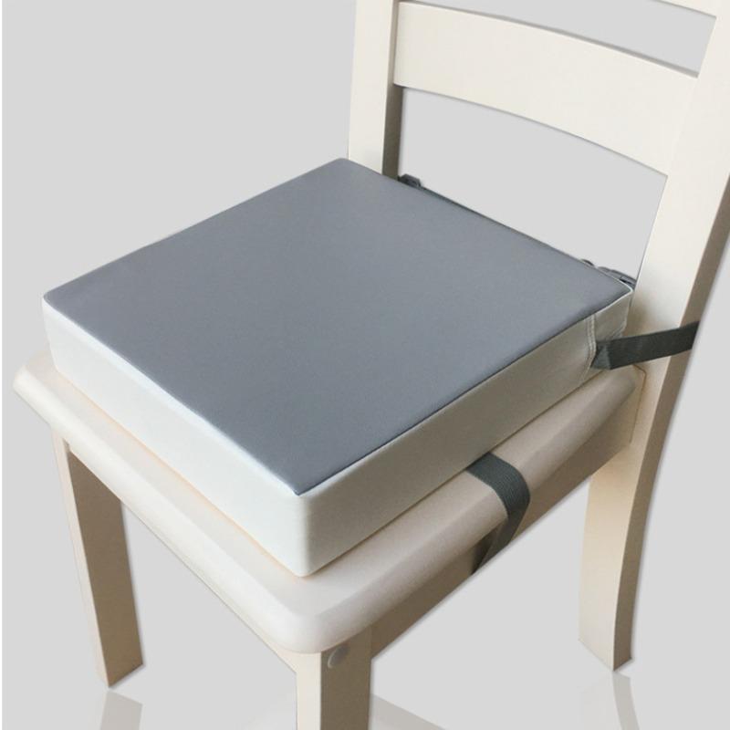 

Подушка для сиденья, детский увеличенный чехол для стула, противоскользящая водонепроницаемая подушка для детской столовой, регулируемая подушка для стула 32x32x8cm серый