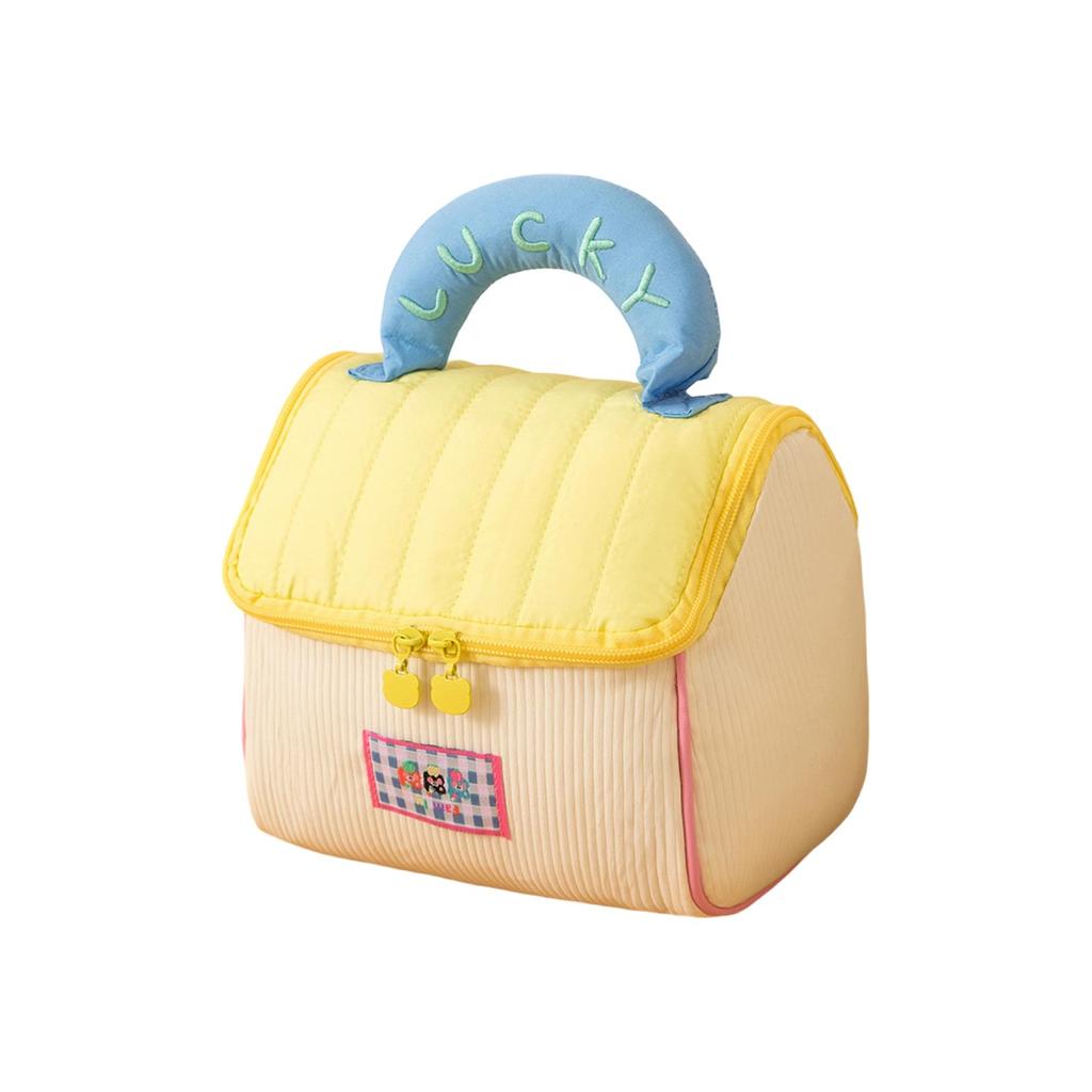 Cute House,Shaped Toiletry Bag Large Capacity Portable Makeup Organizer For Women