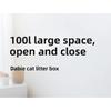 Meoof Concave Cat Litter Box Semi-closed Oversized Giant Deepened Anti-belt Sand Splash Big Also Cat Toilet
