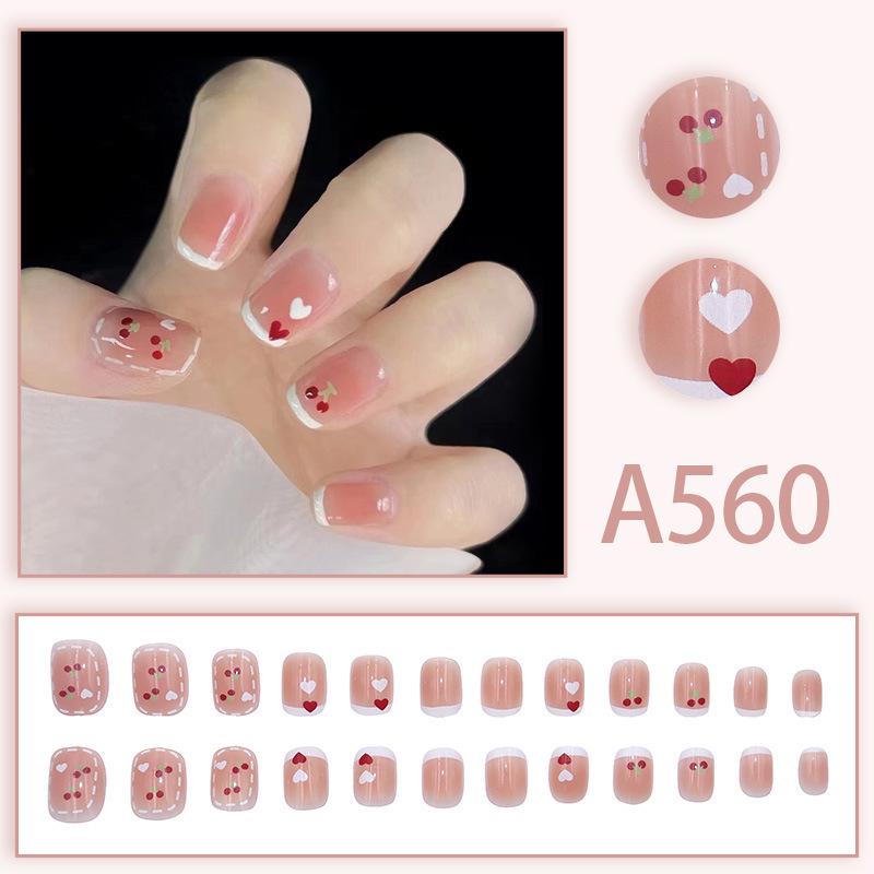Summer Fresh French Line Cool Style Detachable Nail Art Tips