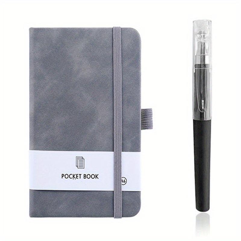1 Stück A6 Mini Taschennotizbuch mit Stift, Tragbares Notizbuch mit Innenseiten, Perfekt für tägliche Notizen, Büro, Notizblock, Studententagebuch