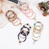 4Pcs/set Bohemian Stackable Bead Bracelets For Women Multilayered Bracelet Pendant Charm Stretch Bangles