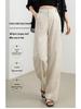 Guang Mei Women's Breathable Linen Wide-Leg Petite Pants - Summer Casual Drape Tencel 2026
