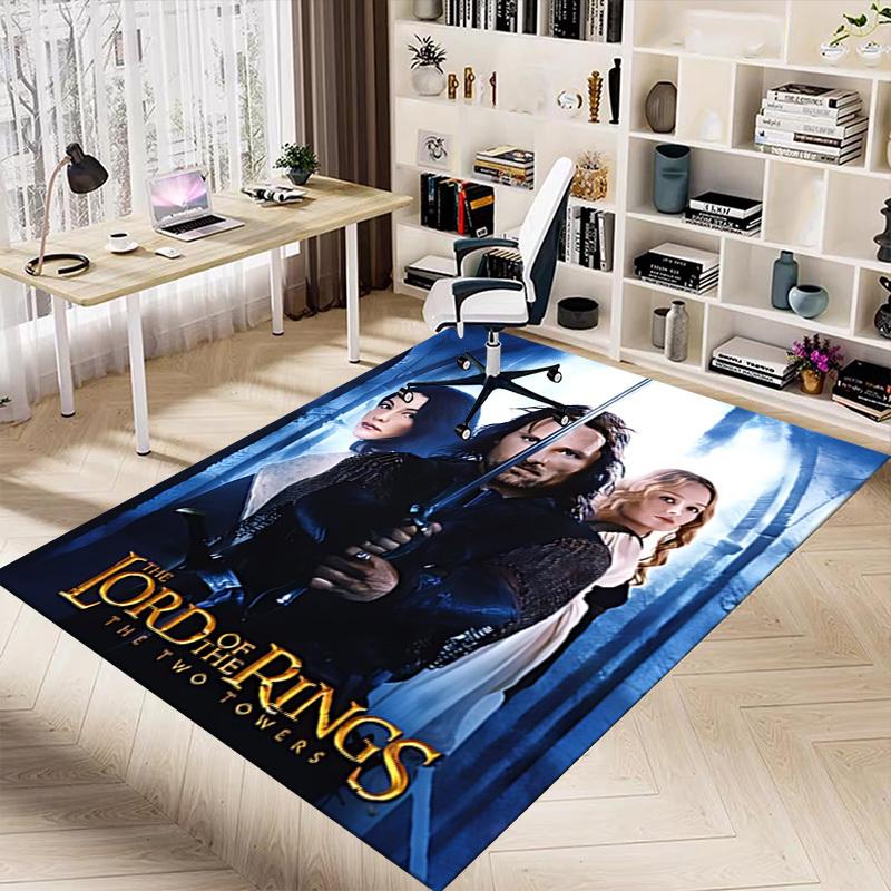 1pc Lord of the Rings Two Towers Carpet, for Home & Office Decor, Desk Chair Carpet, Festive GiftL1349