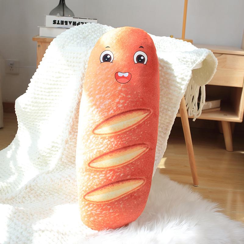 Nice Lovely Long Bread Toast Super Soft Pillow Plush Toys Simulation Toast Sofa Cushion Home Pillow Girls Gifts