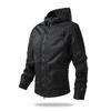 Hooded Camouflage Outdoor Men's Jacket Spring and Autumn Coat Men's Casual Tooling Waterproof Medium and Long Jacket