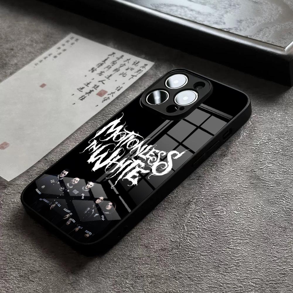 Band M-Motionless Phone Case For iPhone 18 17 16 Pro Max 15 Plus 14 Pro 12 11 13 Mini X XR XS Max SE Glass Cover
