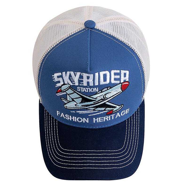 Hot Sale Cap Breathable Mesh Outdoor Baseball Cap Men Women SKY RIDER Embroidered Pattern Snapback Trucker Hat Cap