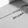 Stainless Steel Paperclip Chain Bracelet Metal Simple Bracelet For Women Men Silver Plated Punk Jewelry Gifts