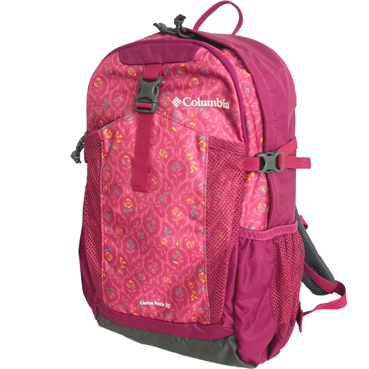 

Castle Rock 20L Backpack II with Rain Cover Rucksack PU8663 Red Velvet Flower [Columbia] (678 Pattern)