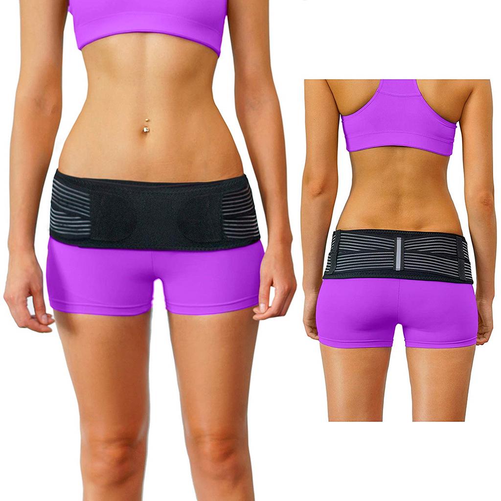 Men Women Sacroiliac SI Joint Hip Belt Breathable Anti-Slip Pelvic Support Brace Pain Reli-ef for Leg Pain Stabilizing