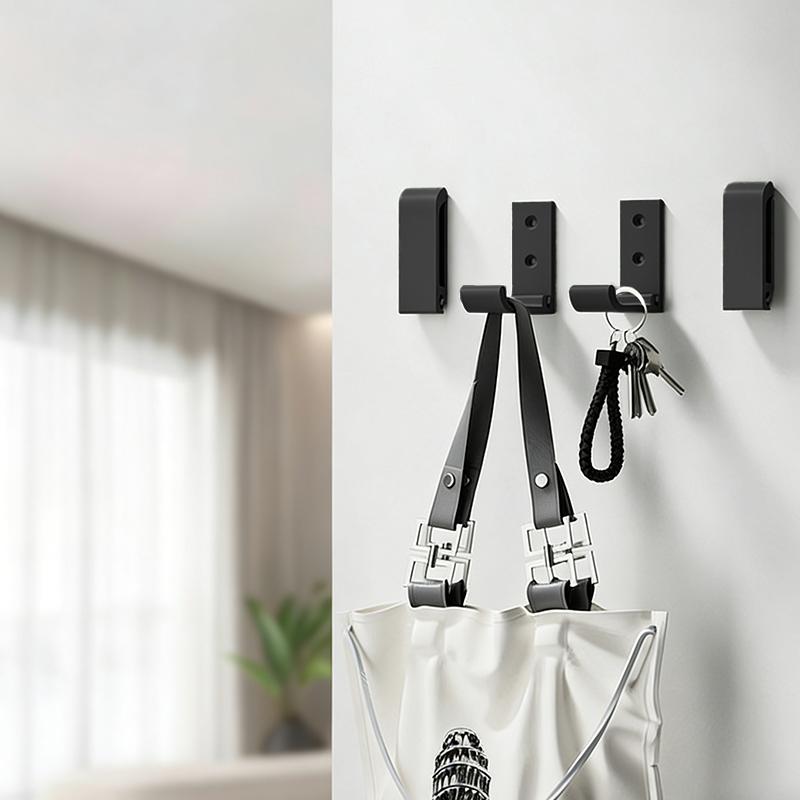 6 stuks Opvouwbare Haken Muur Deur Kledinghaken Aluminiumlegering Roestvrij Muurhanger Kleding Jas Handdoek Kapstokhaken