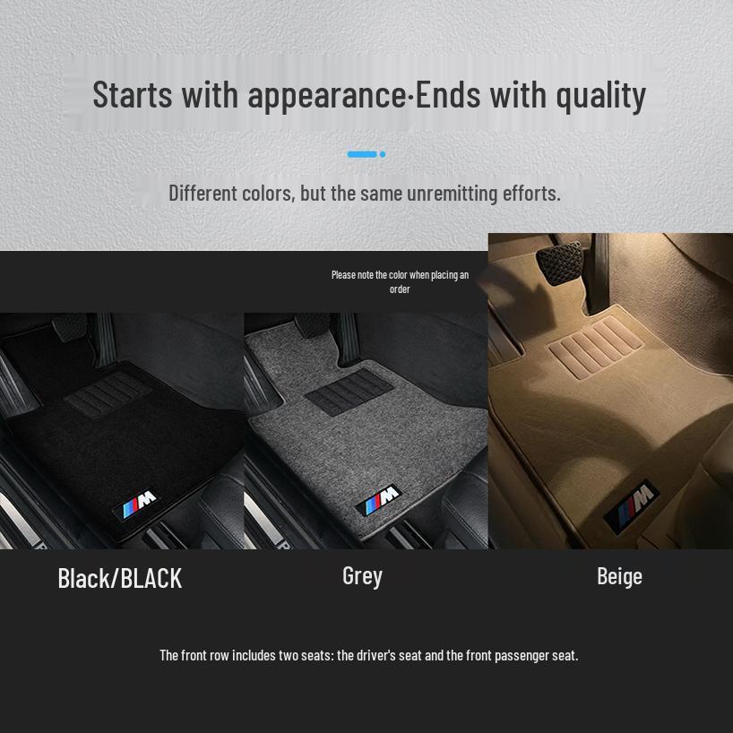 Velours Vloermatten voor Nieuwe & Oude BMW Modellen - Bestuurderskant, Beijing