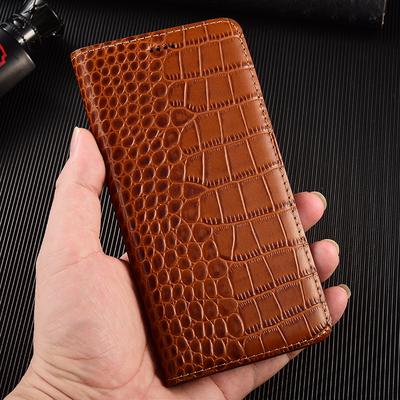 Crocodile Genuine Leather Flip Case for Tecno Camon 16 17 17P 18 18T 18P 18i 19 20 20S 30 30S Pro Air Premier Neo 4G 5G Wallet