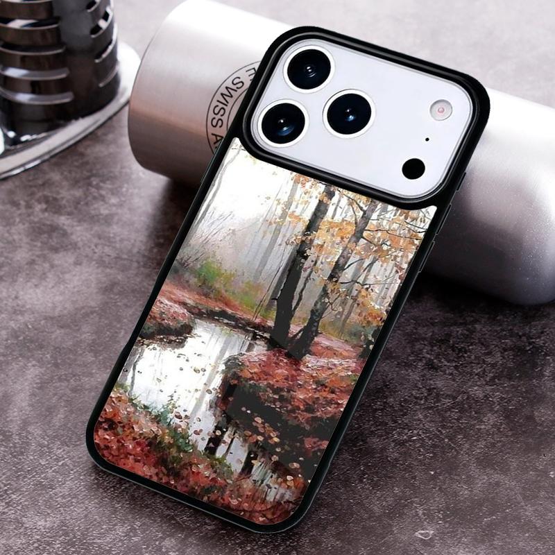 Fall Autumn Winter Art Phone Case for iPhone 17 16 15 Pro Max Air 14 13 12 11 Plus Shockproof Cover
