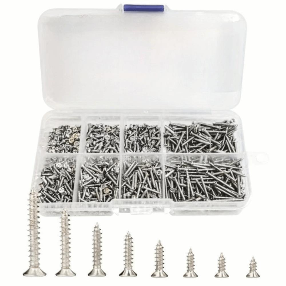 Metal Self Tapping Screw Cross Head Flat Head Screw Useful M3 Screw Kit  Hardware