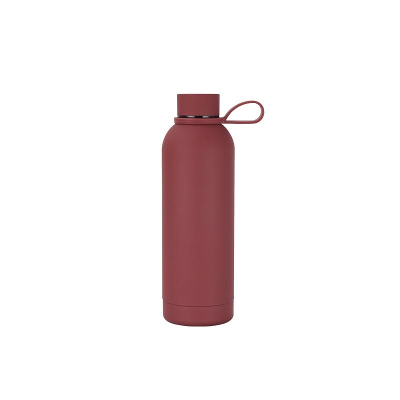Edelstahl USA Stil Kleine Öffnung Flasche Outdoor Sport Tragbar Thermosbecher Hebering Wasserflasche