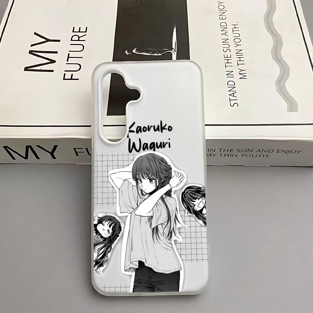 

kaoru hana wa rin to saku Kaouruko Waguri Phone Case for Samsung A56 A16 A36 A26 A55 A54 A15 A35 A25 White 2-in-1 Jelly case Galaxy A15 5G
