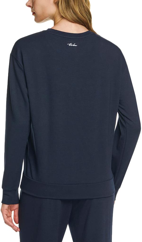 Tesla Long Sleeve Crew Loose Perfect for and Winter Women's Loungewear, T-Shirt, Loungewear, Neck, Soft, Lightweight, Breathable, Stretch, Fit,