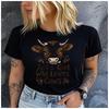 Unisex 100% Polyester Summer Top Just a Girl Who Loves Cows Print Loose Round Neck Short Sleeve Fashion for Lovers
