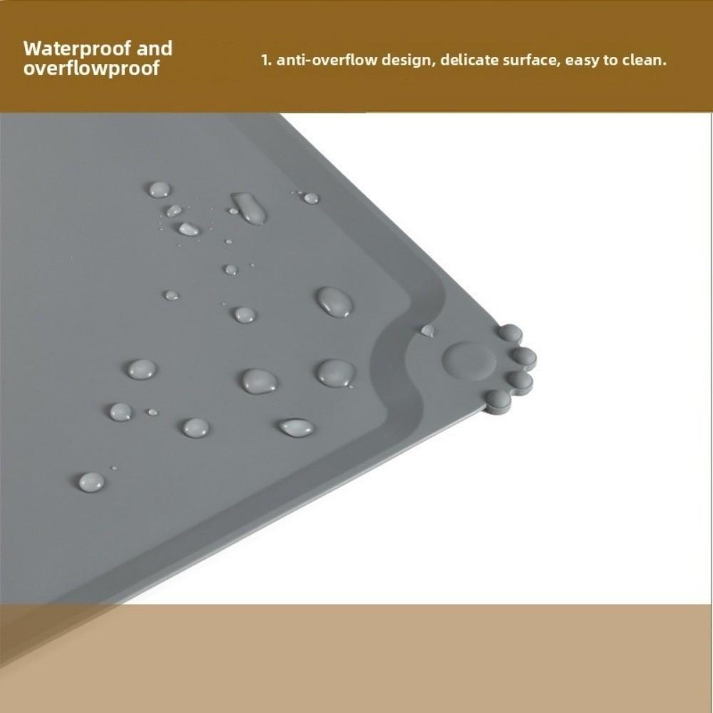 Silicone Pet Bowl Mat Non Slip Floors Pad New Cat Dog Food Mat For Pet Feeding Bowl