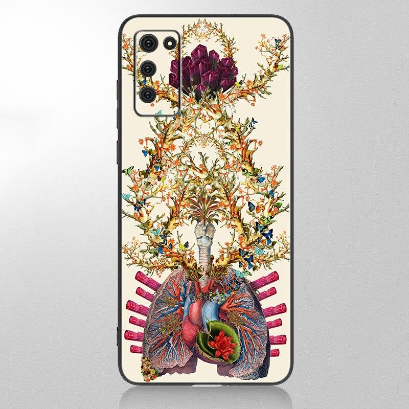 Medical Human Organs Brain Meridian Kidney High Case For Samsung Galaxy A12 A02S A22 A32 A52 A72 A71 A51 A41 A31 A21 A11 A50 A70