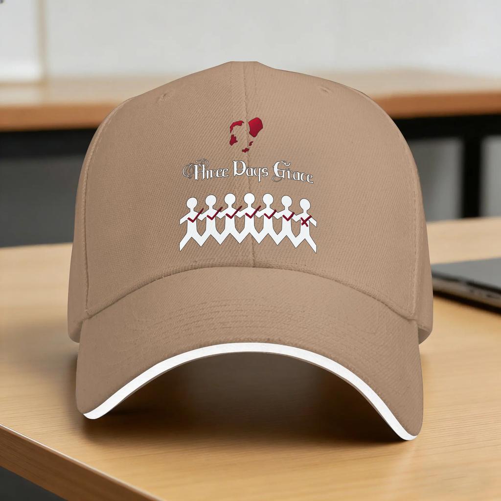 Sonnen-Baseballkappe Entfremdung Album THREE DAYS GRACE Band Druck Trucker-Mütze Sonnenschutz Trendig Outdoor-Sport Baseballkappen