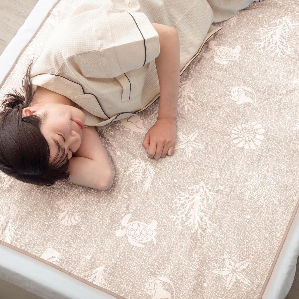 Tansu no Gen Single Size Cooling Mattress Pad Temperature by In Just 1 Instant Cooling 90 X 140 Cm Cooling Cooling Mattress Cooling Summer 19000003
