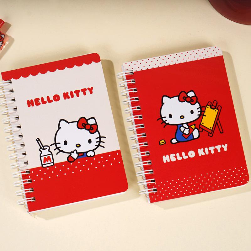 Hello Kitty Vitality Spiral Notebook - Portable Cartoon Classroom Journal