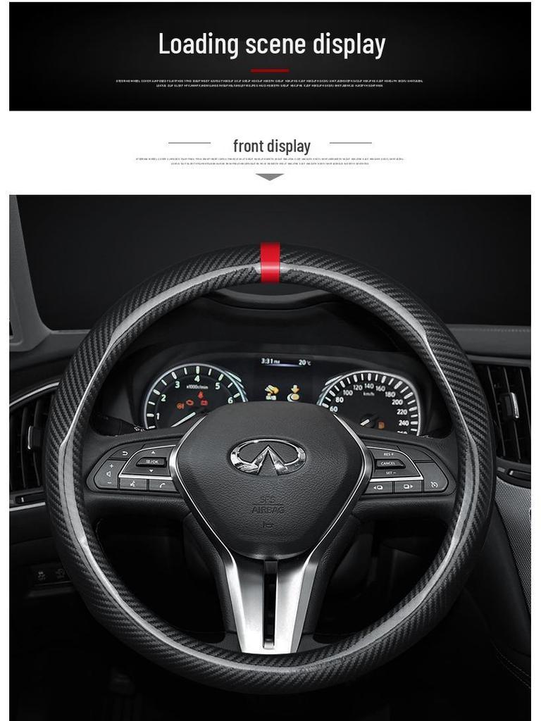 Cubierta de Volante de Fibra de Carbono Cadillac para CT4, ATS, CT5, CT6, XT4, XT5, XT6, BLS, LS, STS