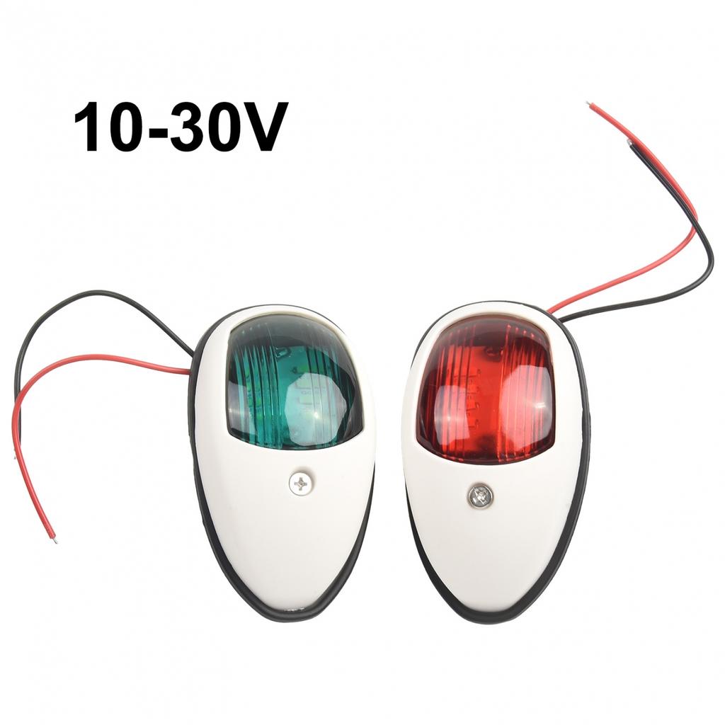 1 Çift Kırmızı & Yeşil 8 LED Seyir Işıkları Tekne Ponton için Denizcilik Pruva Işığı Lambası
