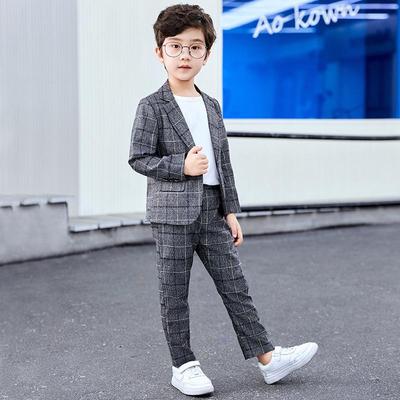 Trendiger koreanischer Stil Lässiger Blazer Anzug für Jungen für Frühling/Herbst - Kinder Performance Smoking.