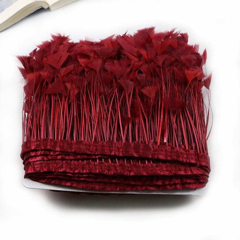 Turkey Feather Butterfly Flower Cloth Edge 10-15Cm Dress Decorative Material Latin Dance Skirt Cloth Belt Clothing Accessories