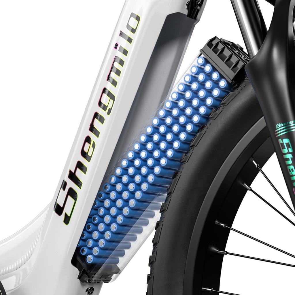 Shengmilo MX06 Electric Bike 48V 17.5AH Battery 1000W Motor 48V 17.5AH Battery 90KM Range Hydraulic Disc Brake 26*3.0 Inch Fat Tire E-Bike