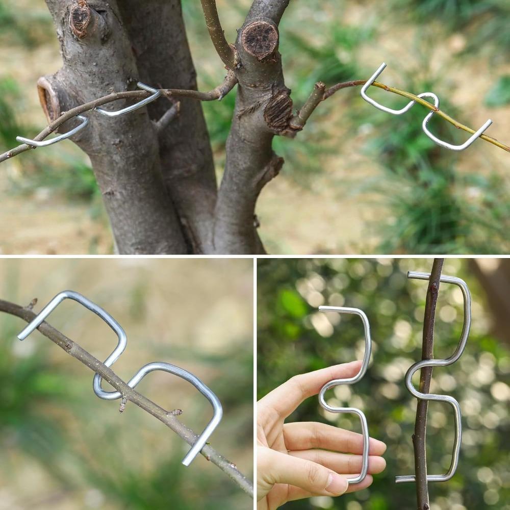 10/30Pcs Fruit Tree Branch Shape Fixator M-Type Branch Trainer Angle Benders Reusable Fruit Tree Support Holder Vine Trainers
