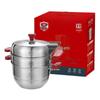 HOCUF 3-Layer 304 Stainless Steel Steamer Pot
