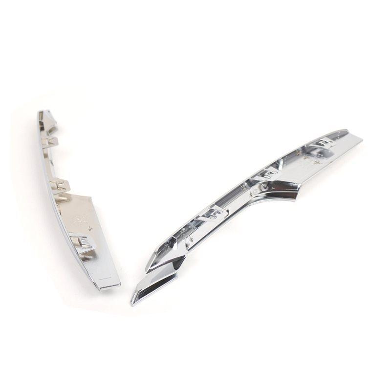 For BMW 3 Series F30 328I 335I 2012-2015 Fog Light Cover Trim Front Bumper Chrome Trim Molding Grille