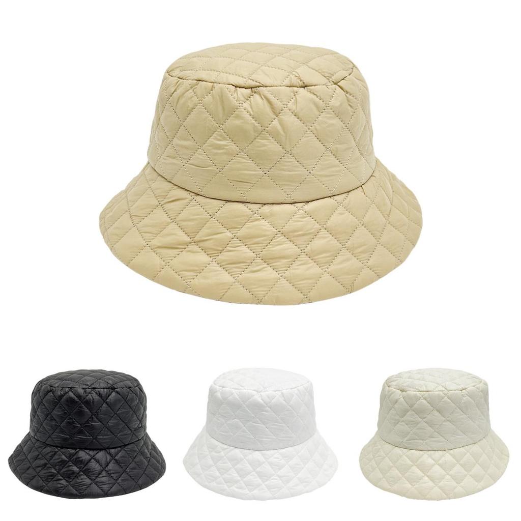 Minimalist Winter Bucket Hat For Women With Warmth And Sun Protection In Polyester Fabric