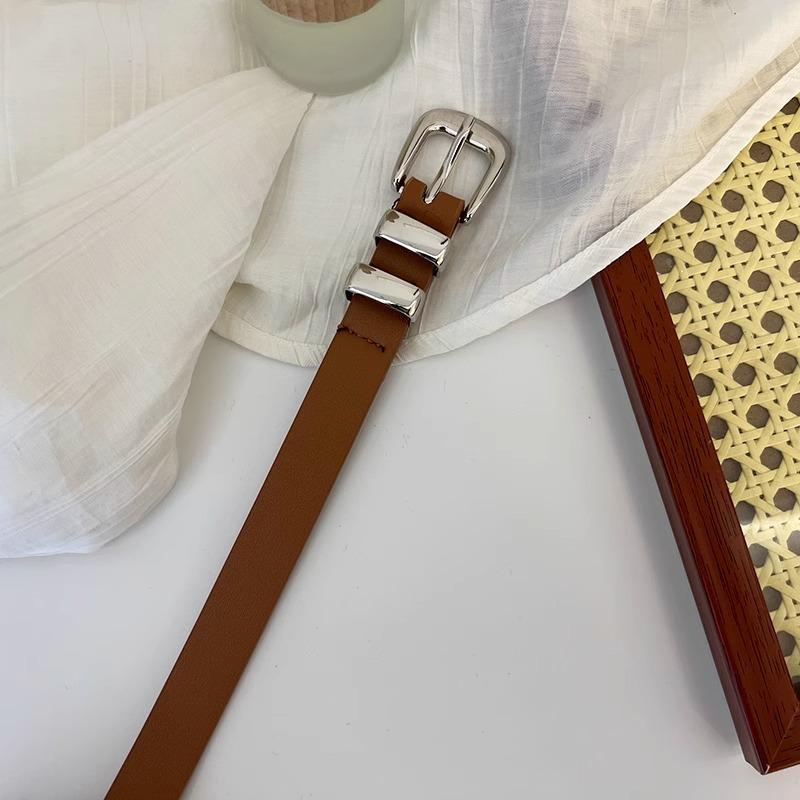 

Retro Small Belt for Ladies, Ins Style, Versatile Denim Belt, Thin Black Decoration, Simple Belt, Soft Belt for Women 105cm